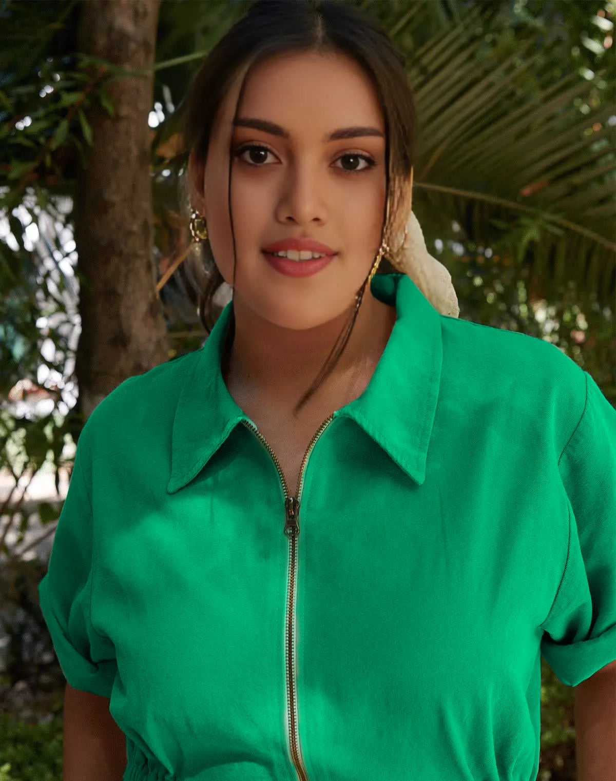 Utility Cinched Zip Dress