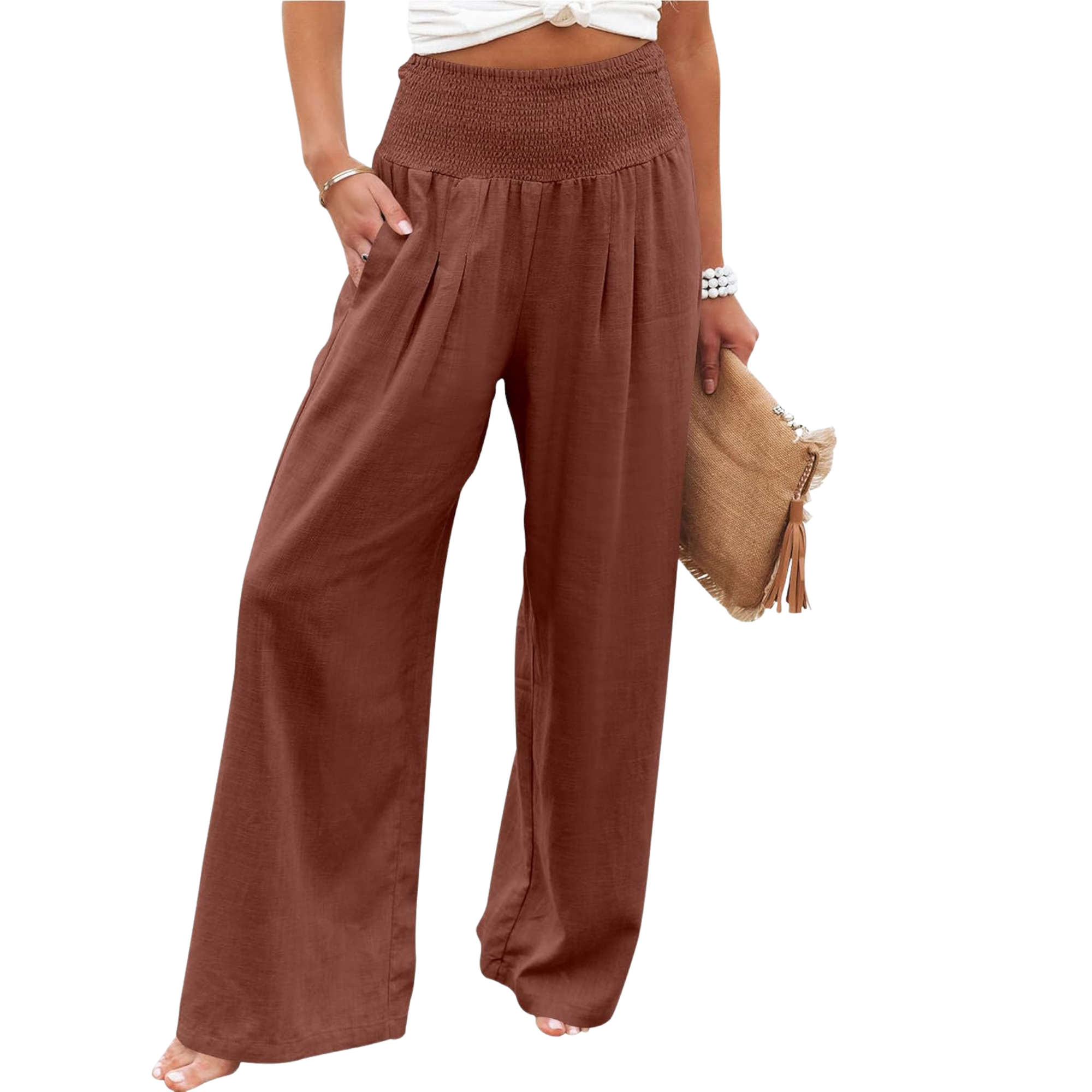 Casual Boho Wide Palazzo Pants For Women