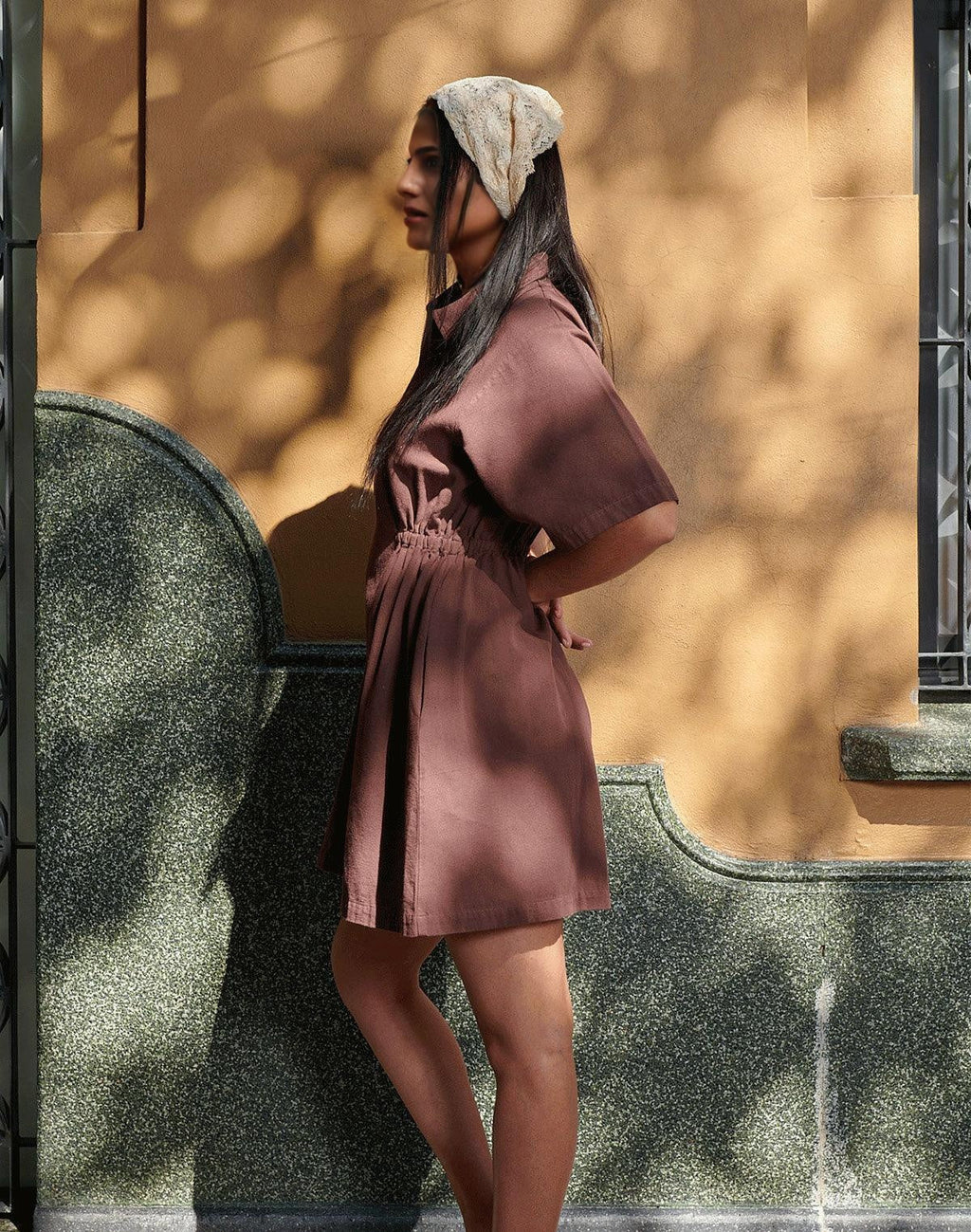 Utility Cinched Zip Dress