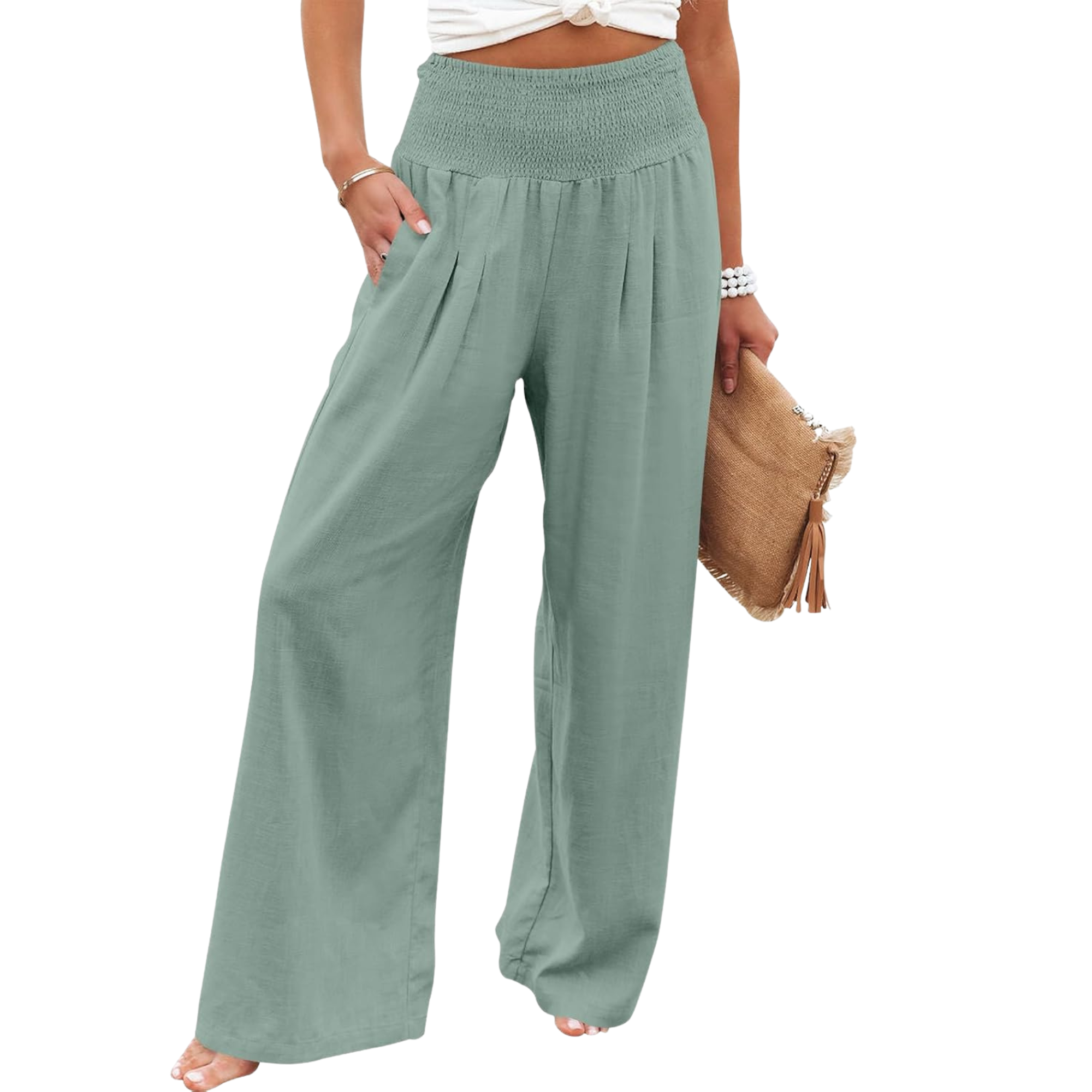 Casual Boho Wide Palazzo Pants For Women