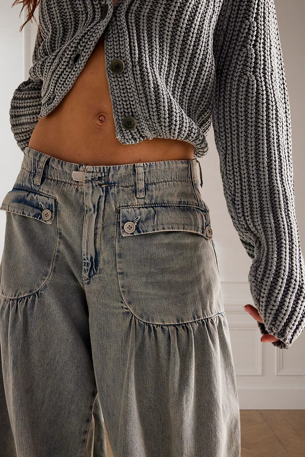 2026 New In Lotus Tube Jeans