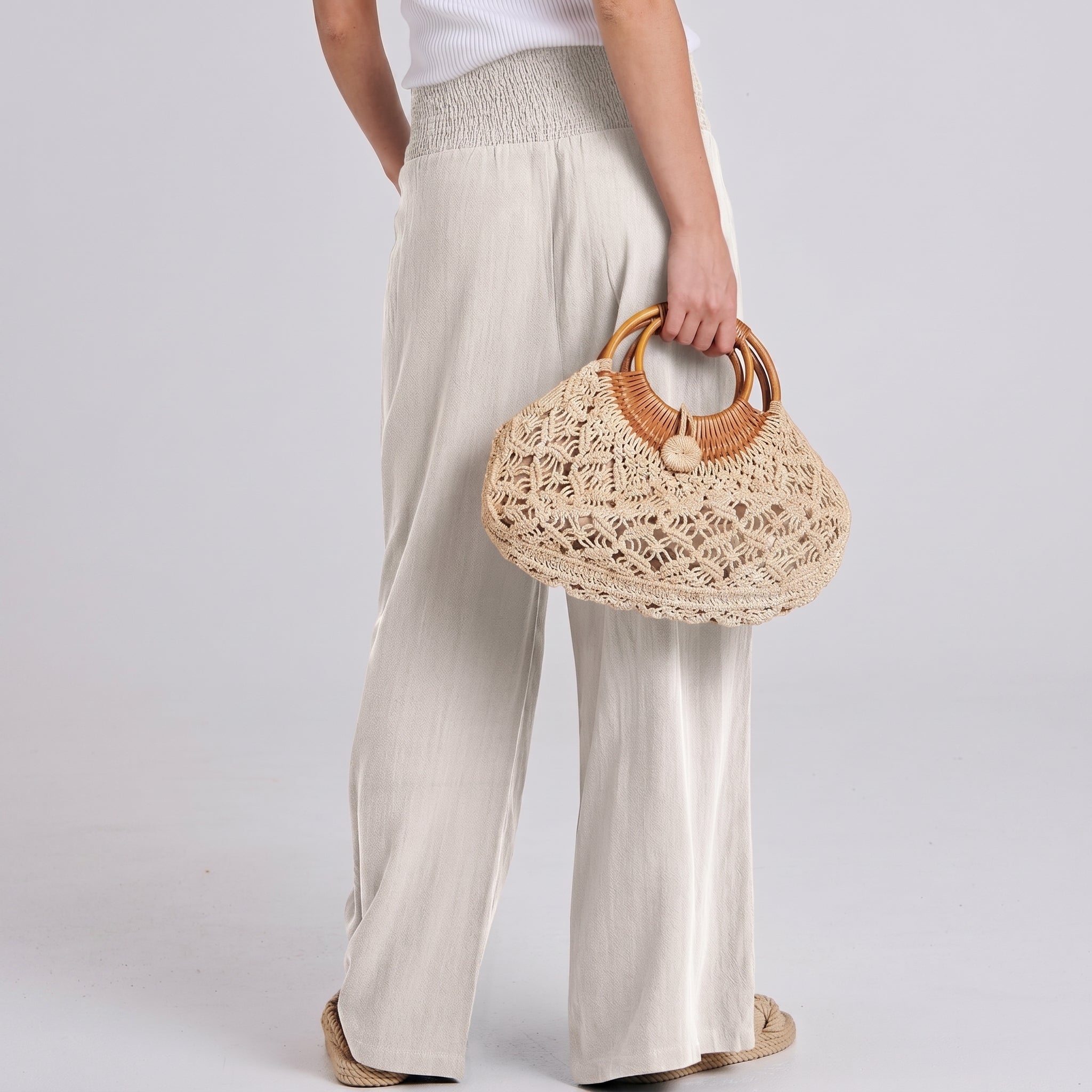 Casual Boho Wide Palazzo Pants For Women