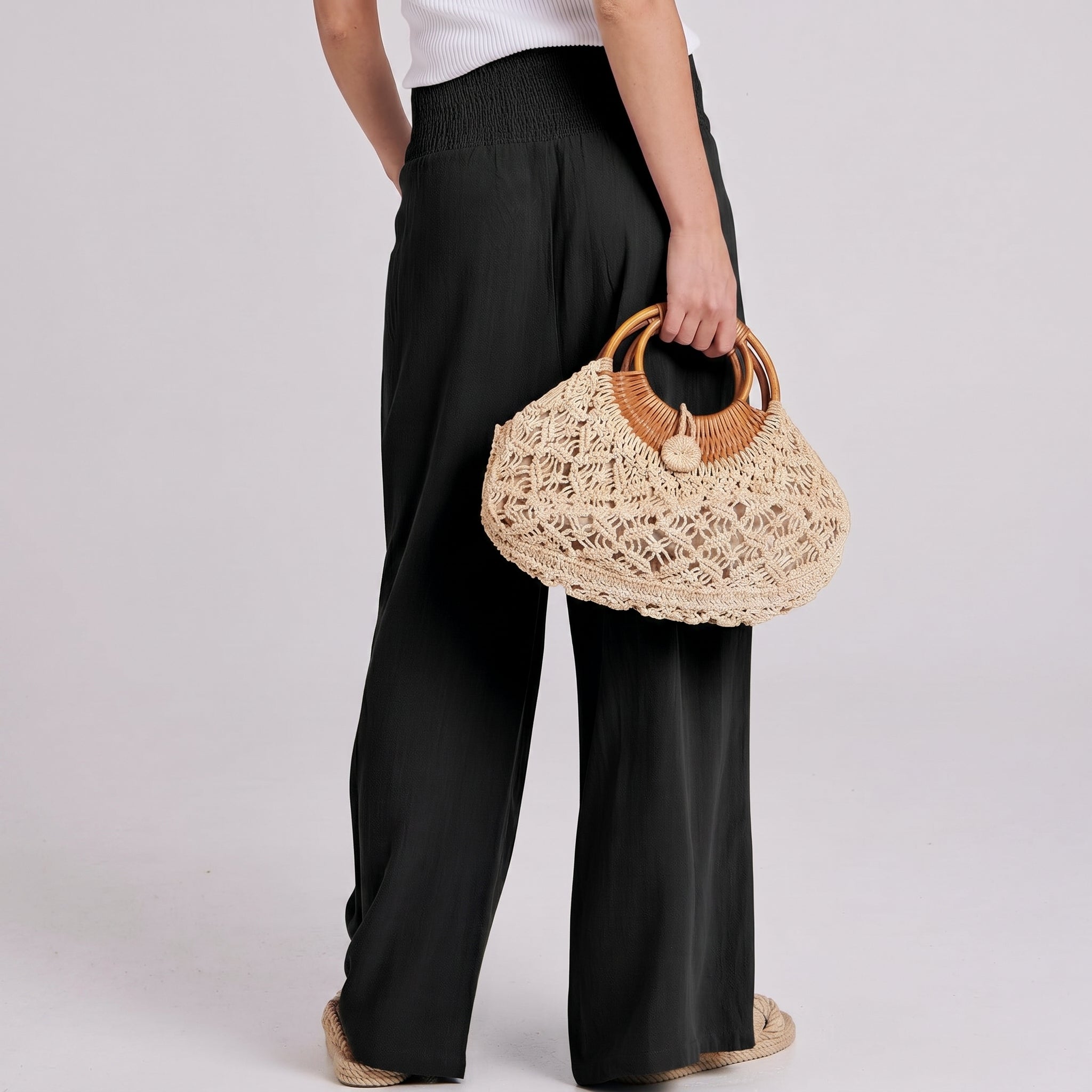 Casual Boho Wide Palazzo Pants For Women