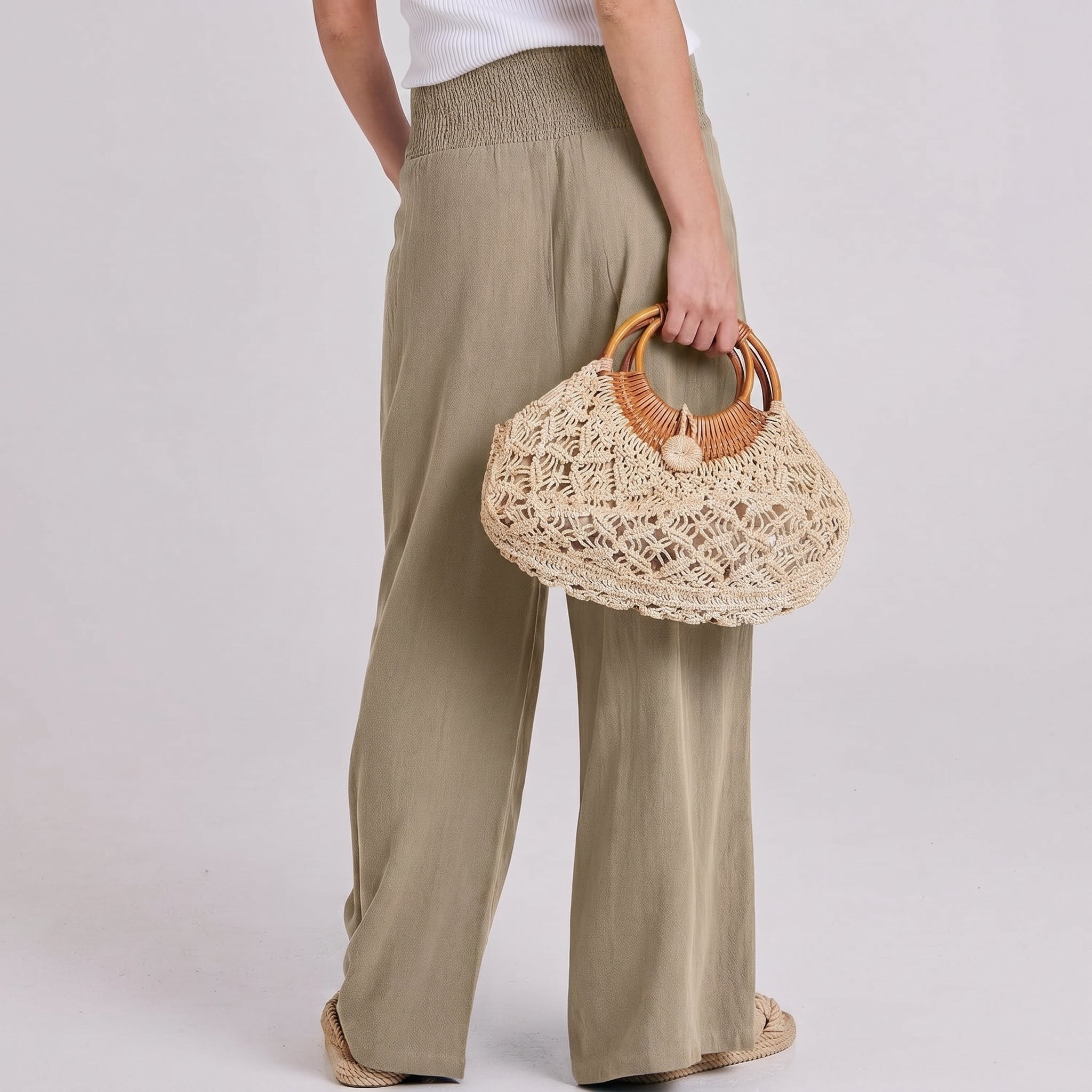 Casual Boho Wide Palazzo Pants For Women