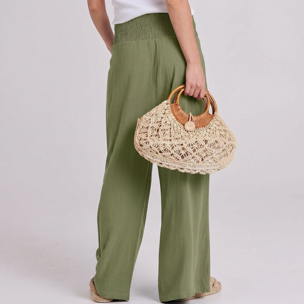 Casual Boho Wide Palazzo Pants For Women