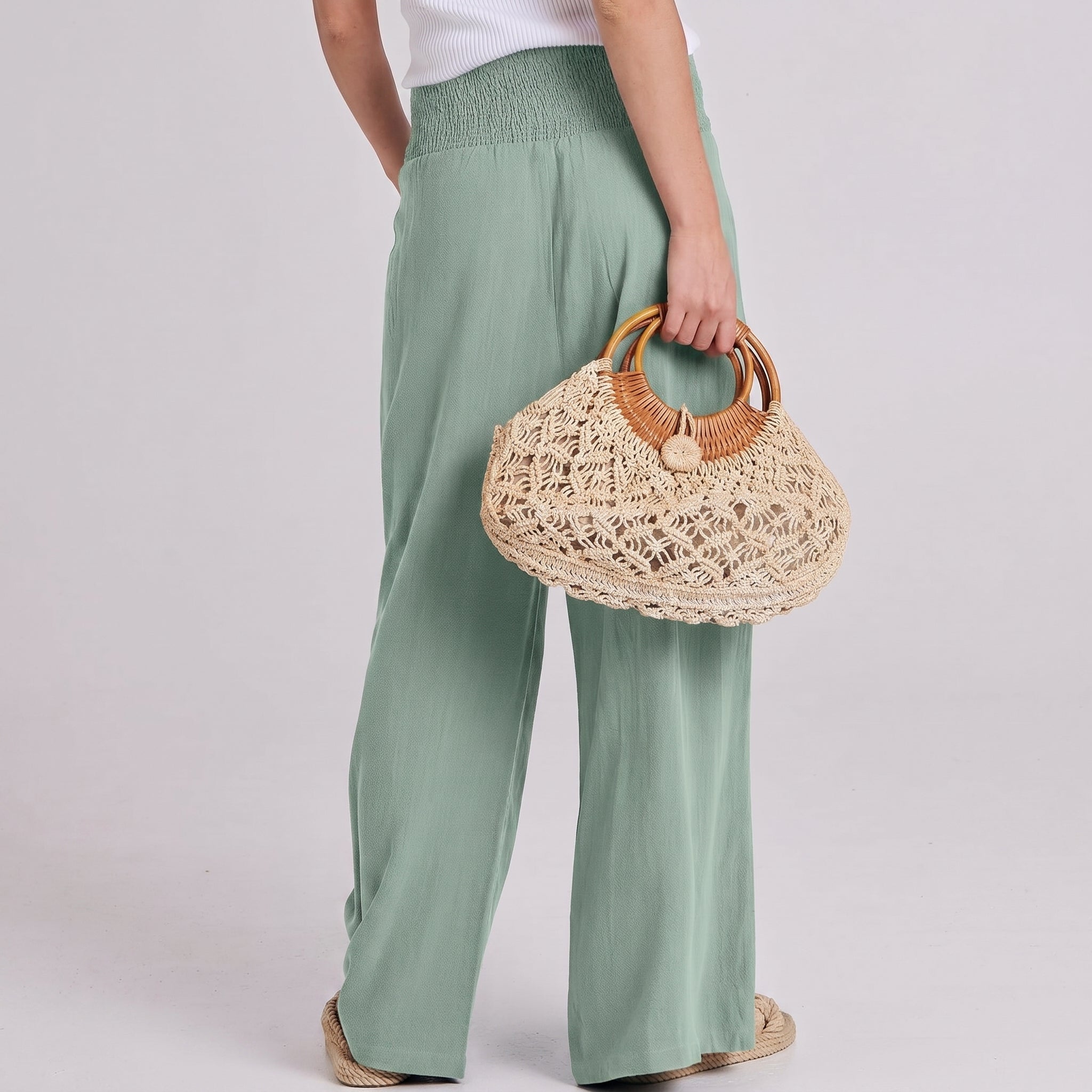 Casual Boho Wide Palazzo Pants For Women