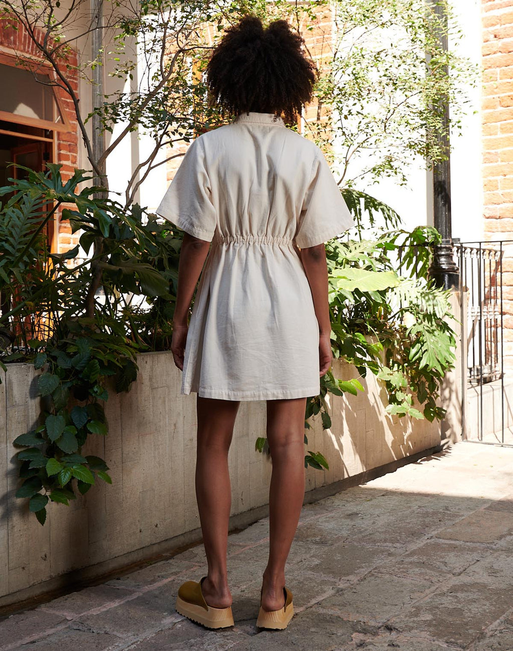 Utility Cinched Zip Dress