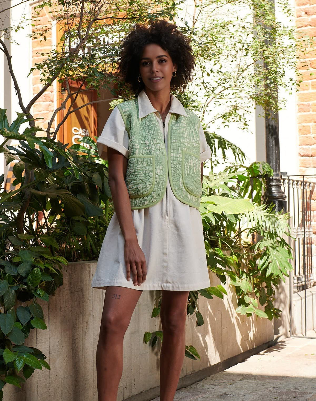 Utility Cinched Zip Dress